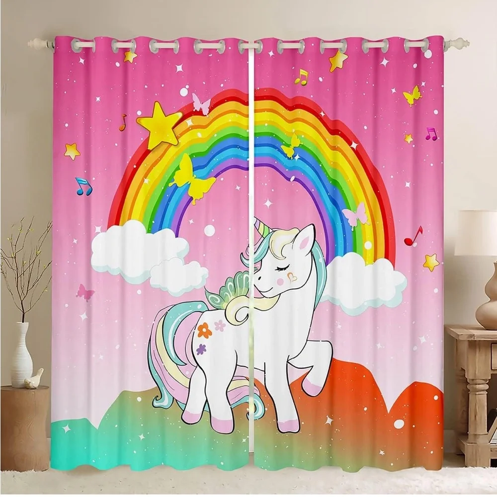 Colorful Rainbow Curtains
